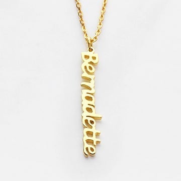 Vertical Name Necklace